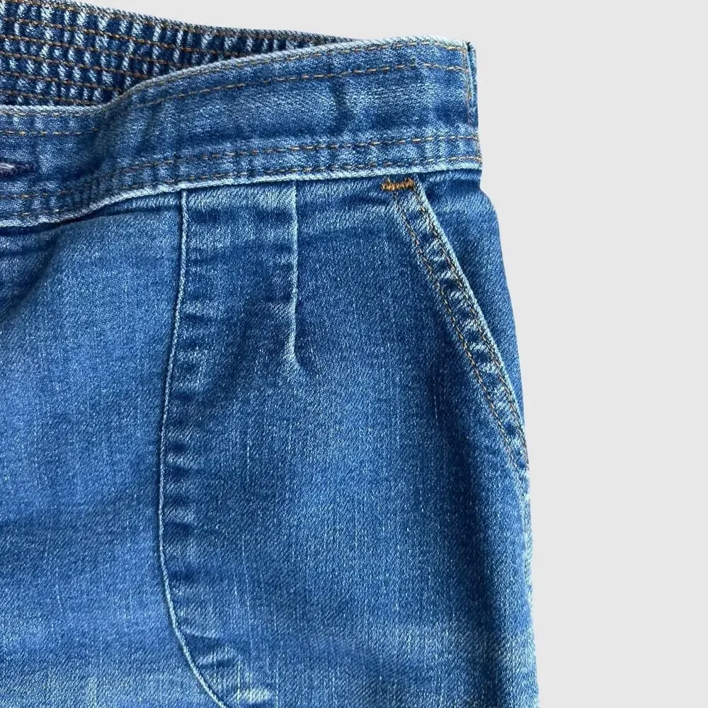 Vintage 70s Levi’s Orange Tab Sailor High Rise Wide Leg Patch Pocket Denim Pants
